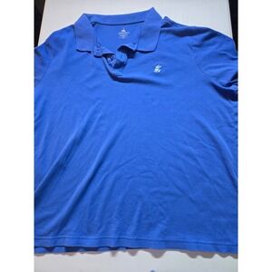 Disney Parks Polo Shirt Men's XXL Royal Blue Mickey Mouse Embroidered Modern Fit